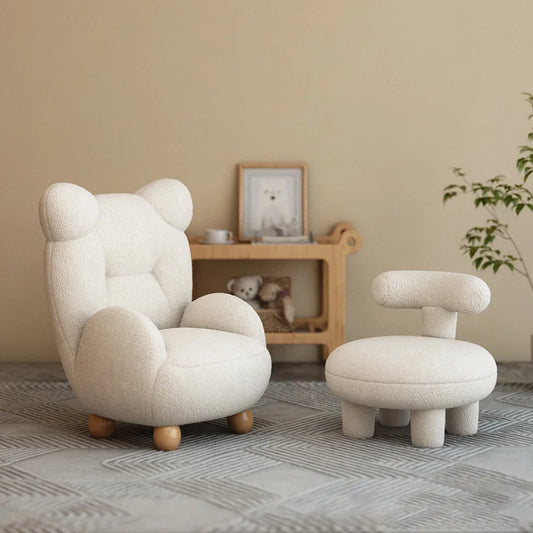 Fauteuil et Pouf Enfant au Design Ludique